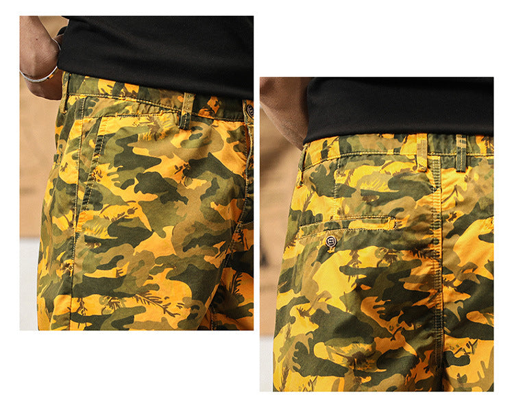 Herrentrends High Design Sommerstil Loose Fit Camouflage Cargo Shorts | G3526