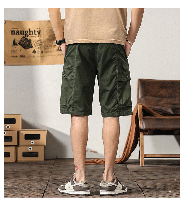 Herren Sommermode Baumwolle Sport Casual Straight Cargo Shorts | G3681