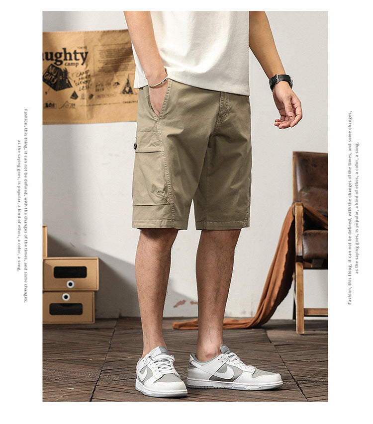 Herren Sommermode Baumwolle Sport Casual Straight Cargo Shorts | G3681