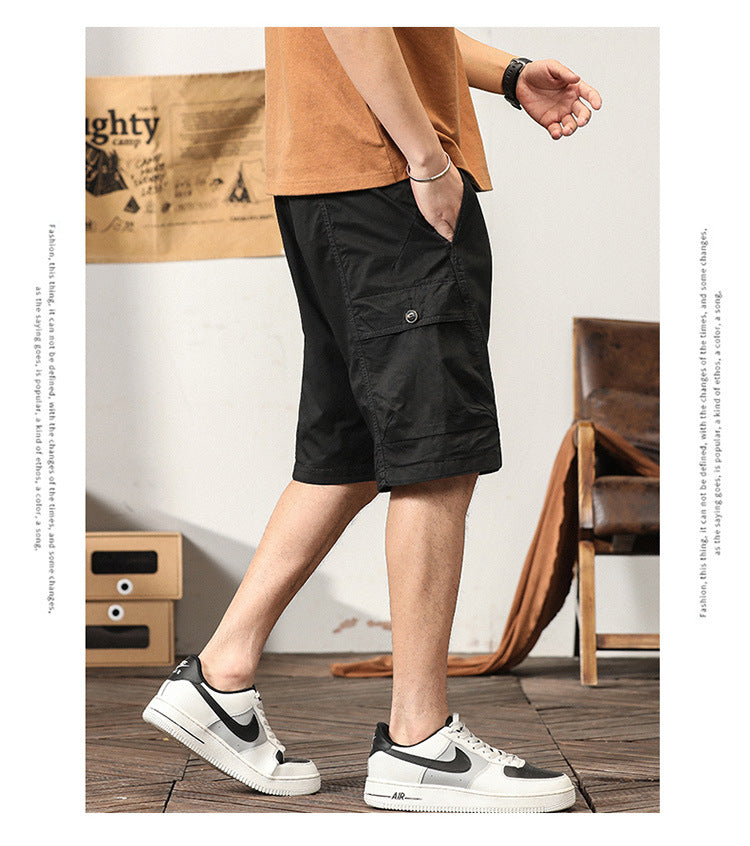 Herren Sommermode Baumwolle Sport Casual Straight Cargo Shorts | G3681