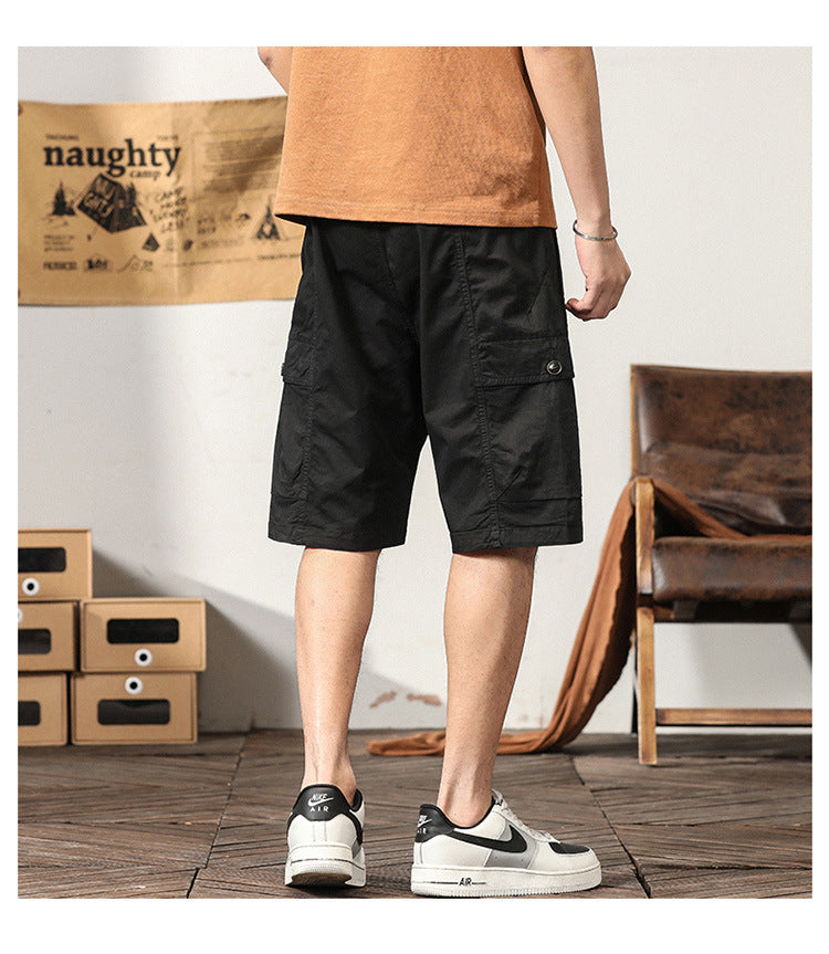 Herren Sommermode Baumwolle Sport Casual Straight Cargo Shorts | G3681