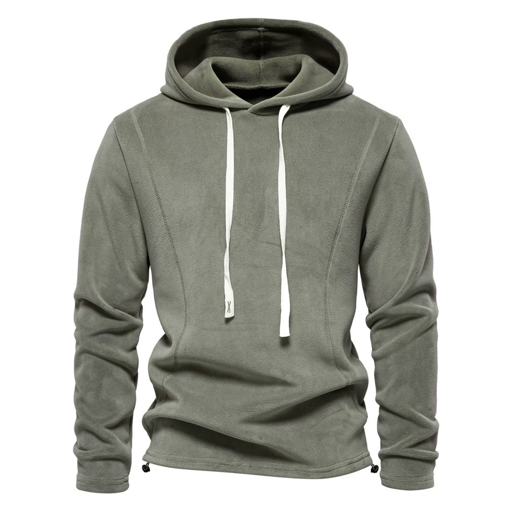 Herren Fleece Hoodie – Warmer Winterpullover mit Kordelzug | HD09