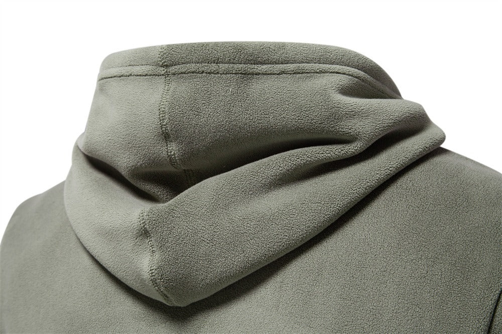 Herren Fleece Hoodie – Warmer Winterpullover mit Kordelzug | HD09