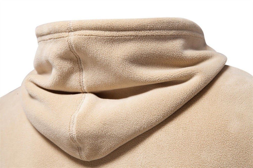 Herren Fleece Hoodie – Warmer Winterpullover mit Kordelzug | HD09
