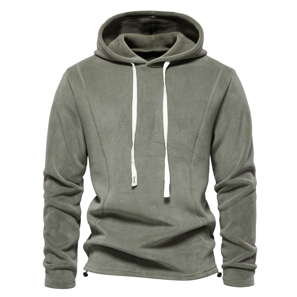 Herren Fleece Hoodie – Warmer Winterpullover mit Kordelzug | HD09