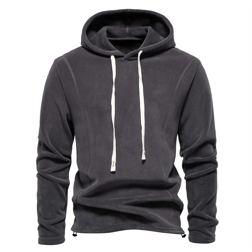 Herren Fleece Hoodie – Warmer Winterpullover mit Kordelzug | HD09