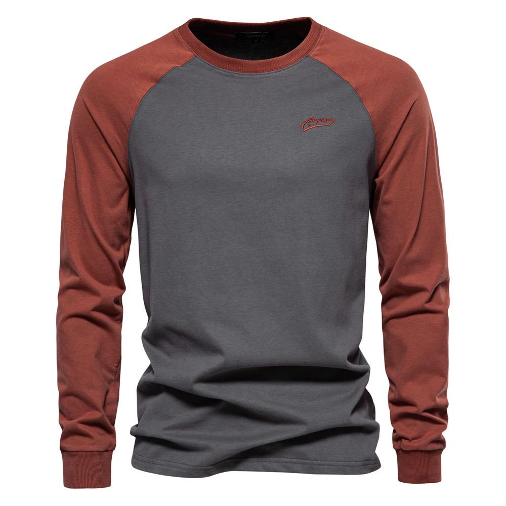 Herren Pullover T-Shirts Langarm Rundhals Casual T Shirts | TS2017