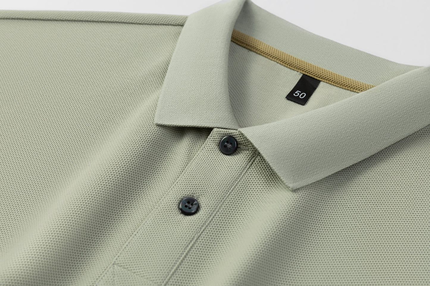 Herren-Poloshirt aus hochwertiger merzerisierter Baumwolle (220 g/m²), sechseckig, Perlenstickerei, Sommerkollektion | 8561