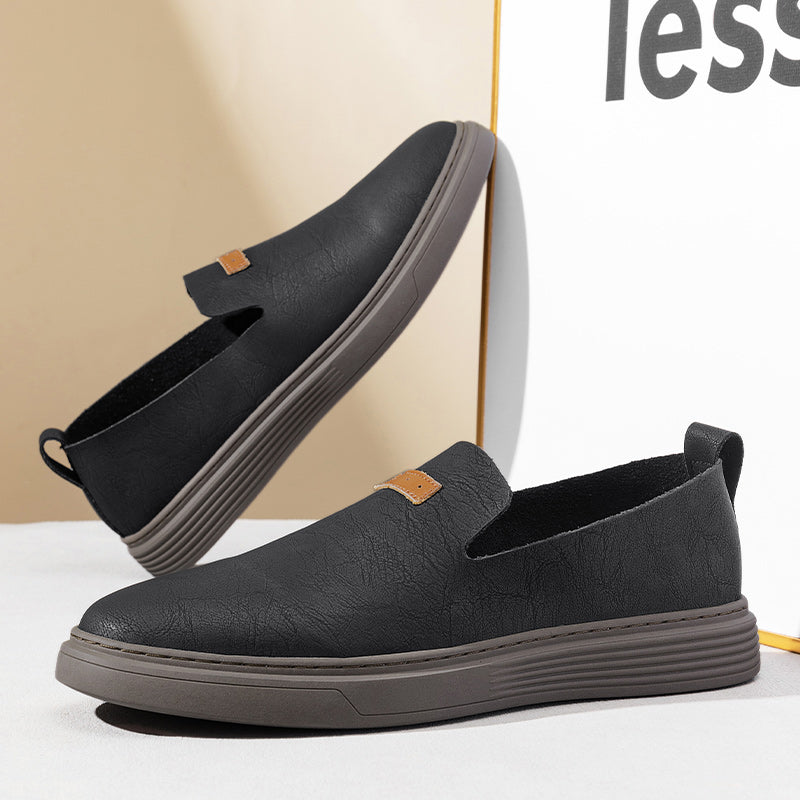 Herrenmode Leder-Fahrerschuhe Freizeitschuhe aus Leder Slipper | 23004