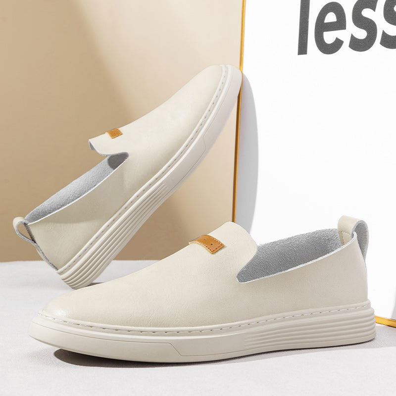 Herrenmode Leder-Fahrerschuhe Freizeitschuhe aus Leder Slipper | 23004