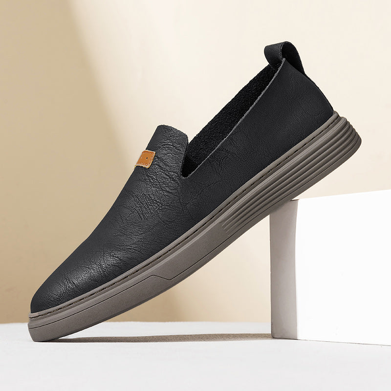 Herrenmode Leder-Fahrerschuhe Freizeitschuhe aus Leder Slipper | 23004