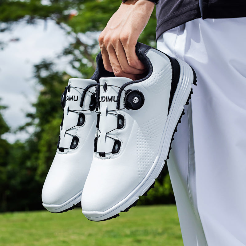 Herren-Golfschuhe aus Leder, wasserdicht, rutschfest, ohne Spikes | 20626