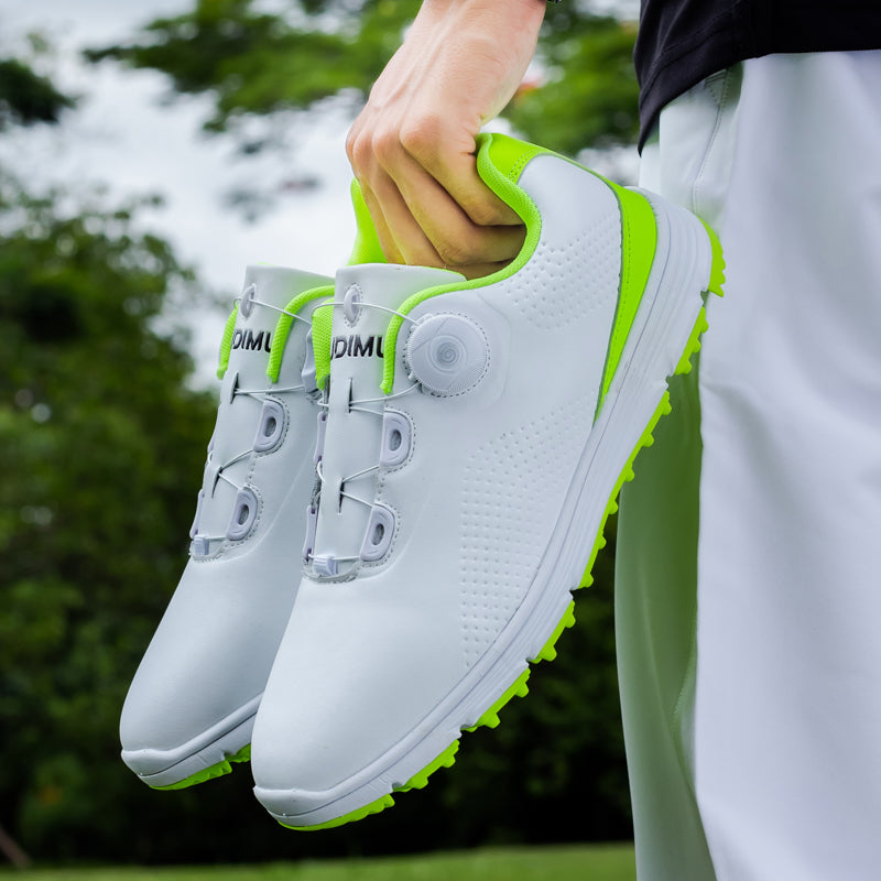 Herren-Golfschuhe aus Leder, wasserdicht, rutschfest, ohne Spikes | 20626