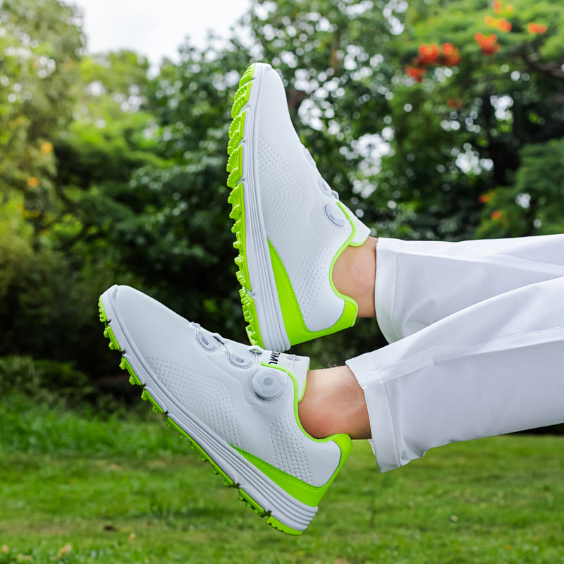 Herren-Golfschuhe aus Leder, wasserdicht, rutschfest, ohne Spikes | 20626