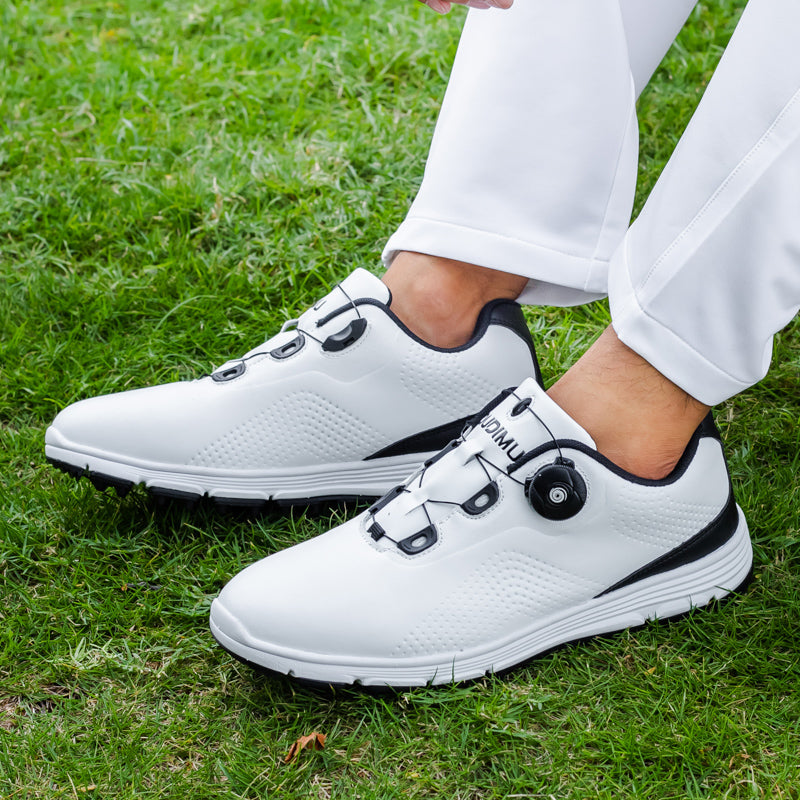 Herren-Golfschuhe aus Leder, wasserdicht, rutschfest, ohne Spikes | 20626