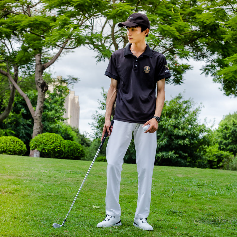 Herren-Golfschuhe aus Leder, wasserdicht, rutschfest, ohne Spikes | 20626
