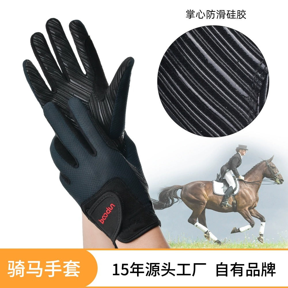 Boodun Reithandschuhe – Rutschfeste Vollfinger-Polo-Reithandschuhe | L221727