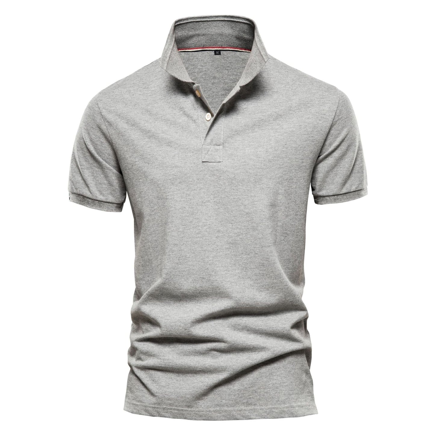 Einfarbiges, klassisches, lässiges Kurzarm-T-Shirt aus Baumwolle für Herren | AX-511