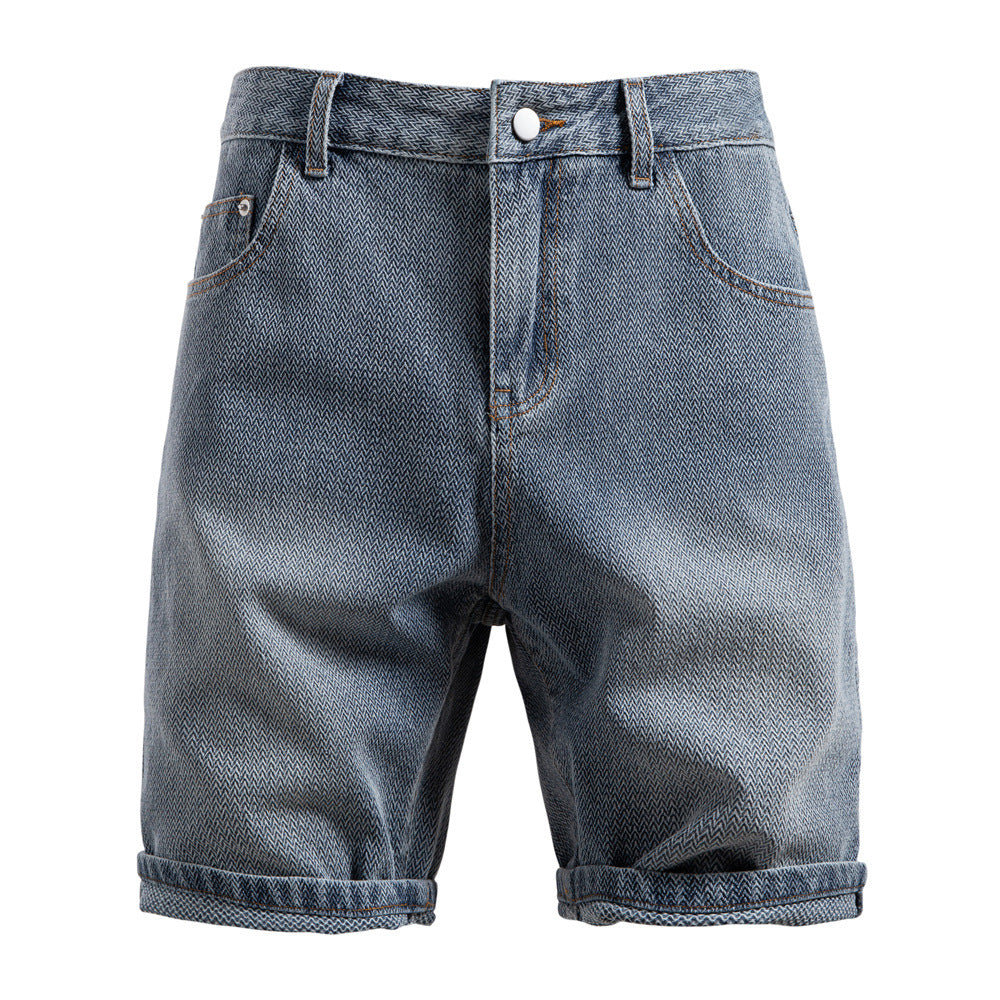 Herren Vintage Straight-Leg Denim Shorts - 2025 Sommer Mid-Thigh Casual Jeans Shorts | ST0018