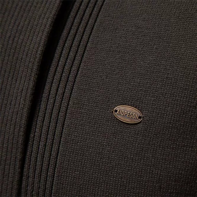 Herren Urban Style V-Ausschnitt Cardigan – Hochwertiger Baumwoll-Strickpullover | M506