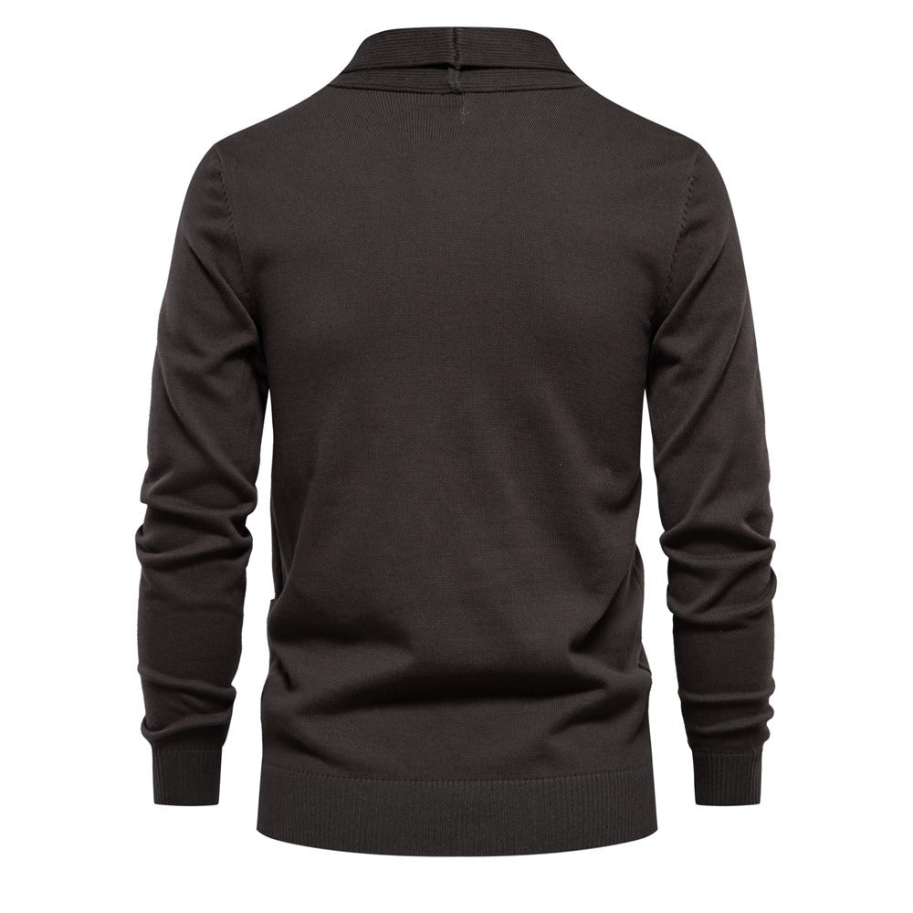 Herren Urban Style V-Ausschnitt Cardigan – Hochwertiger Baumwoll-Strickpullover | M506
