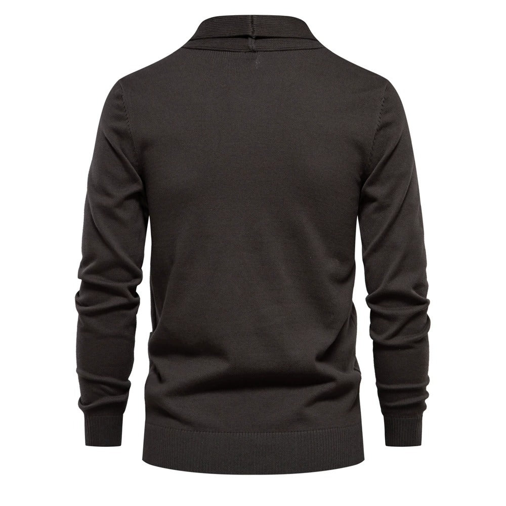 Herren Urban Style V-Ausschnitt Cardigan – Hochwertiger Baumwoll-Strickpullover | M506