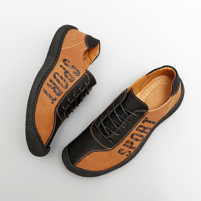 Herren-Slipper aus Ultrafaser-Leder, neue lässige Outdoor-Loafer | 96660