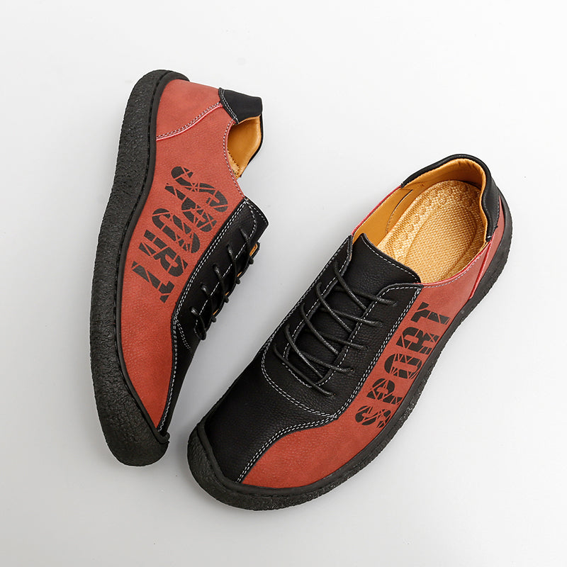 Herren-Slipper aus Ultrafaser-Leder, neue lässige Outdoor-Loafer | 96660