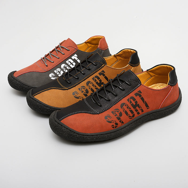Herren-Slipper aus Ultrafaser-Leder, neue lässige Outdoor-Loafer | 96660