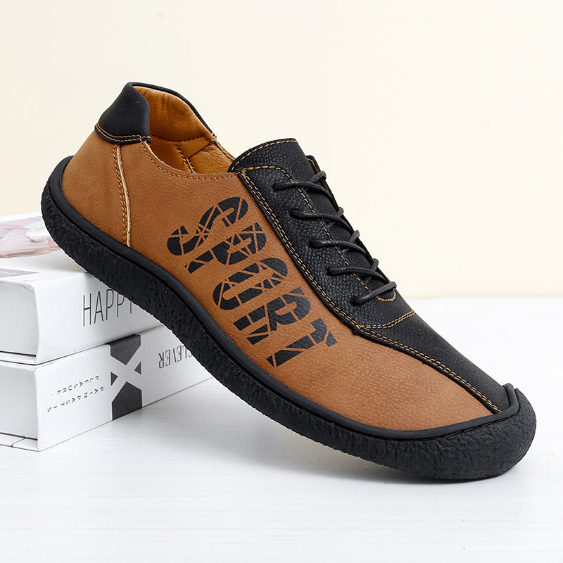 Herren-Slipper aus Ultrafaser-Leder, neue lässige Outdoor-Loafer | 96660