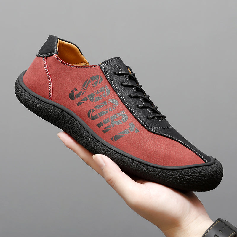 Herren-Slipper aus Ultrafaser-Leder, neue lässige Outdoor-Loafer | 96660
