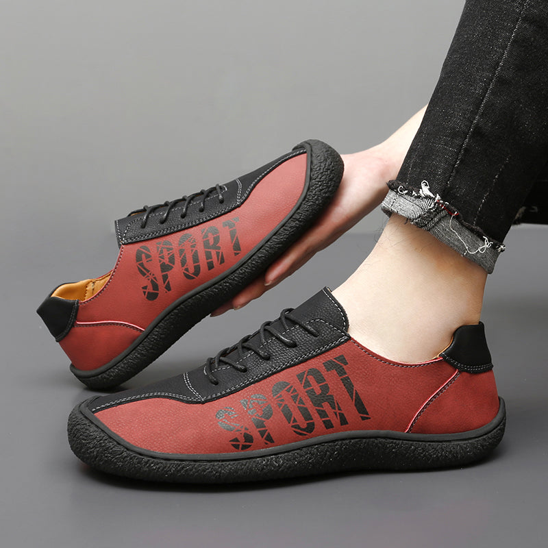 Herren-Slipper aus Ultrafaser-Leder, neue lässige Outdoor-Loafer | 96660