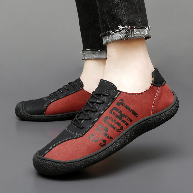 Herren-Slipper aus Ultrafaser-Leder, neue lässige Outdoor-Loafer | 96660