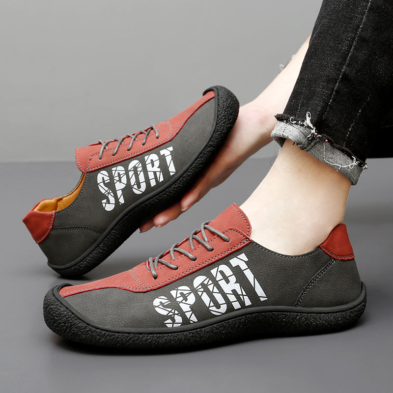 Herren-Slipper aus Ultrafaser-Leder, neue lässige Outdoor-Loafer | 96660