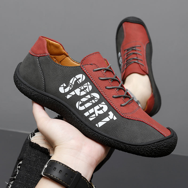 Herren-Slipper aus Ultrafaser-Leder, neue lässige Outdoor-Loafer | 96660