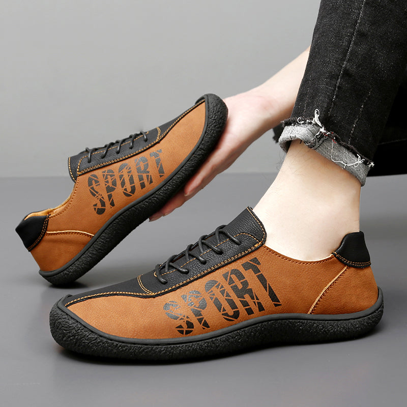 Herren-Slipper aus Ultrafaser-Leder, neue lässige Outdoor-Loafer | 96660