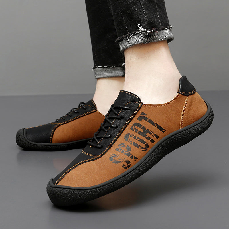 Herren-Slipper aus Ultrafaser-Leder, neue lässige Outdoor-Loafer | 96660