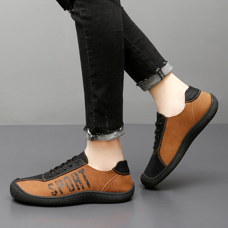 Herren-Slipper aus Ultrafaser-Leder, neue lässige Outdoor-Loafer | 96660