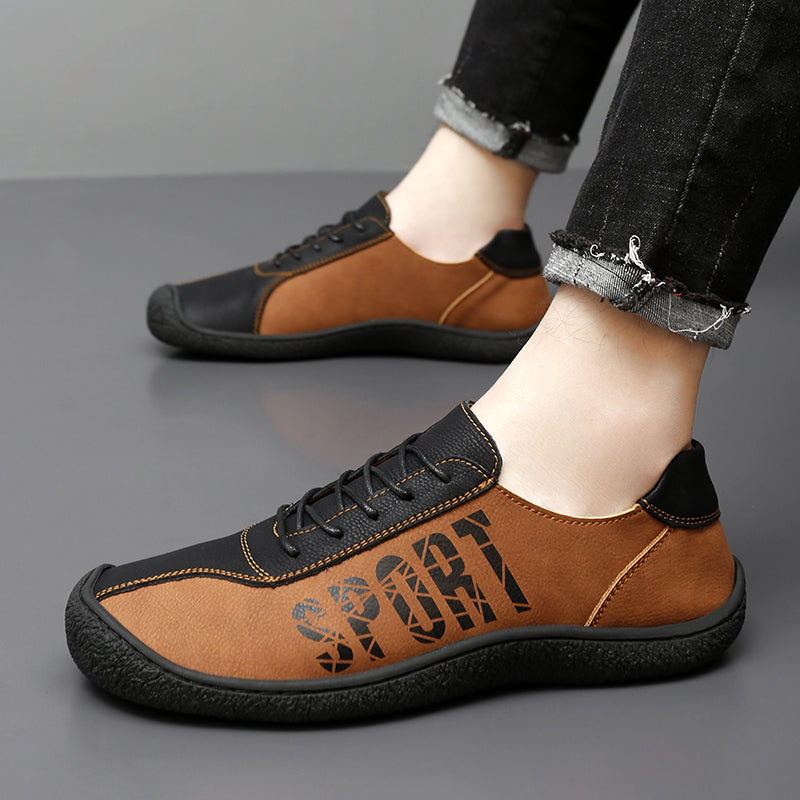 Herren-Slipper aus Ultrafaser-Leder, neue lässige Outdoor-Loafer | 96660