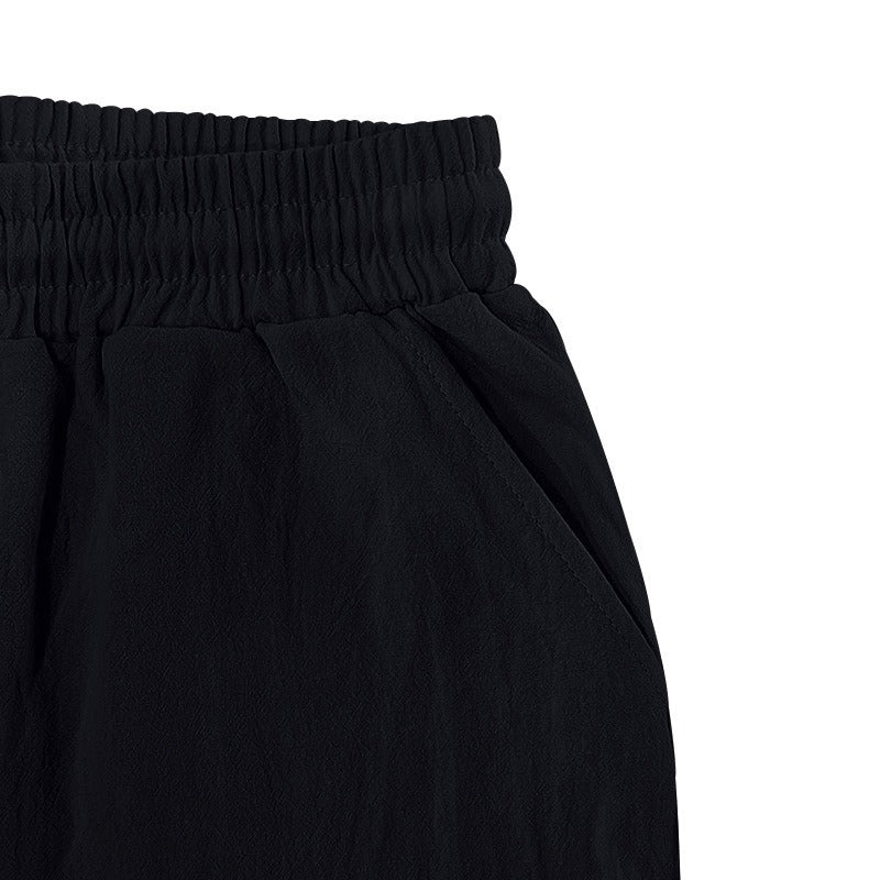 Herren-Cargohose aus leichtem Leinen für alle vier Jahreszeiten, atmungsaktiv, mit mehreren Taschen, lockere Hose mit weitem Bein | MTGZ-9