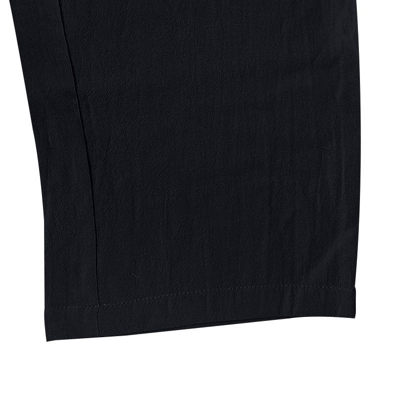 Herren-Cargohose aus leichtem Leinen für alle vier Jahreszeiten, atmungsaktiv, mit mehreren Taschen, lockere Hose mit weitem Bein | MTGZ-9