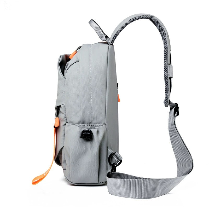 OMASKA Herren Crossbody Bag – Wasserdichte Oxford Sling mit USB | 2313