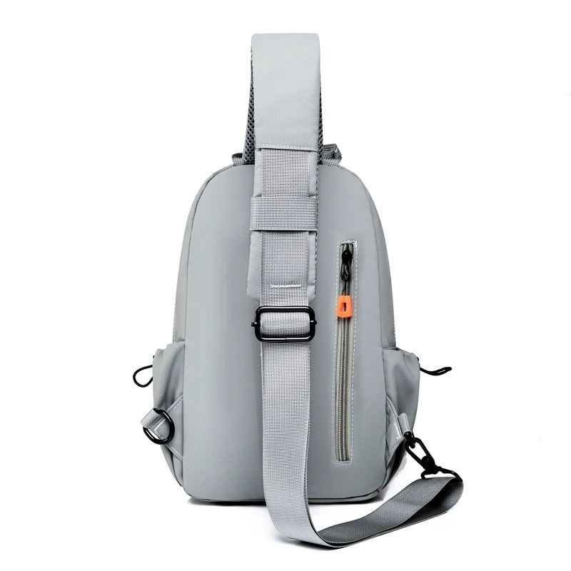 OMASKA Herren Crossbody Bag – Wasserdichte Oxford Sling mit USB | 2313