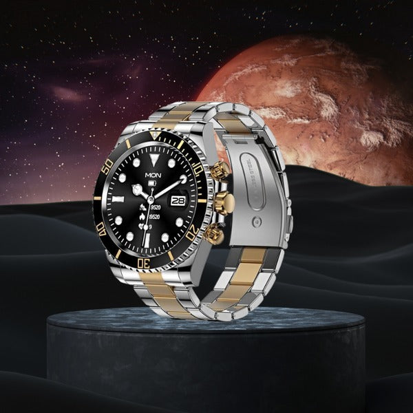 Herrenuhr Stahlarmband BT Call Smart Watch Rolex Style Business Sports Smart Watch | AW-12
