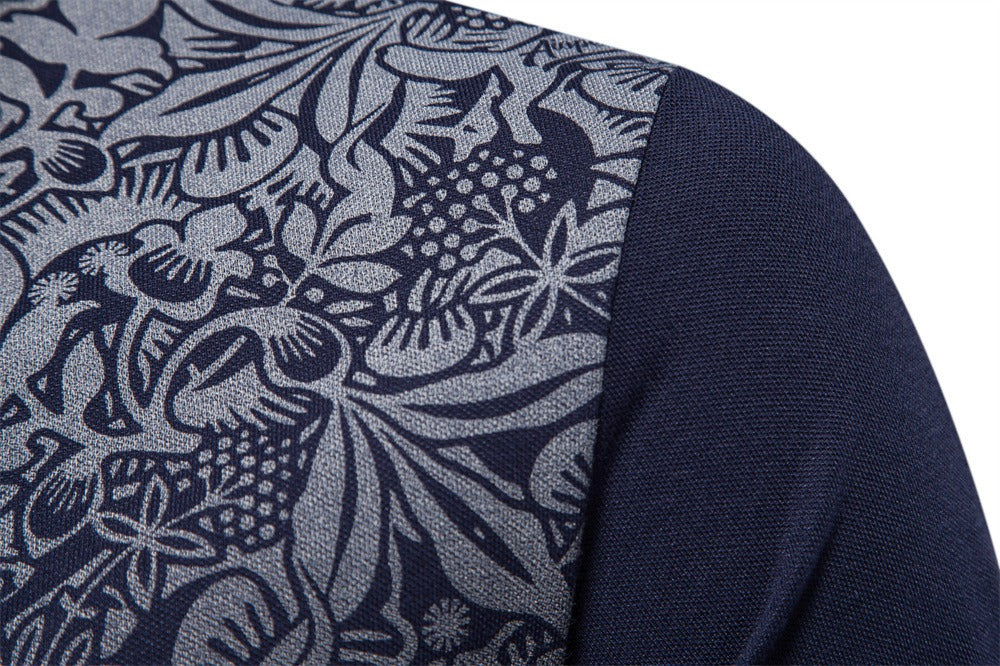 Herren-Poloshirt mit Farbverlauf und Blockfarben – Frühlings-Slim-Fit-Freizeitoberteil | PL1011