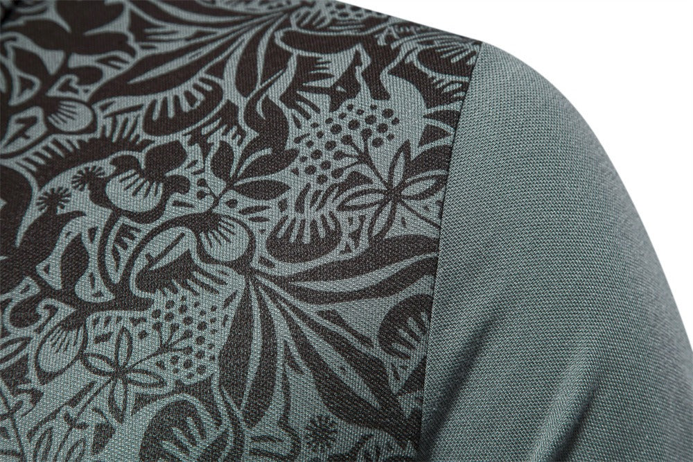 Herren-Poloshirt mit Farbverlauf und Blockfarben – Frühlings-Slim-Fit-Freizeitoberteil | PL1011