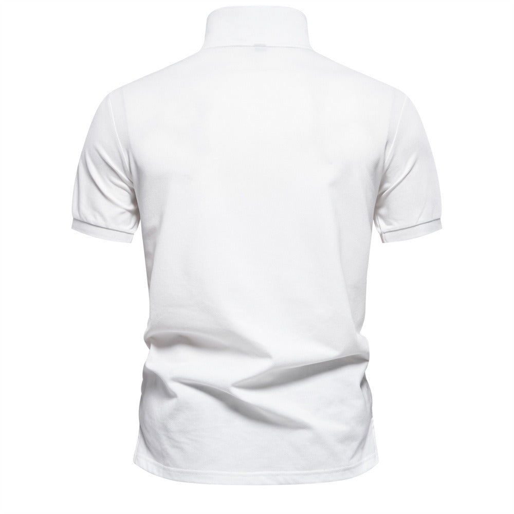 Herren-Poloshirt mit Farbverlauf und Blockfarben – Frühlings-Slim-Fit-Freizeitoberteil | PL1011