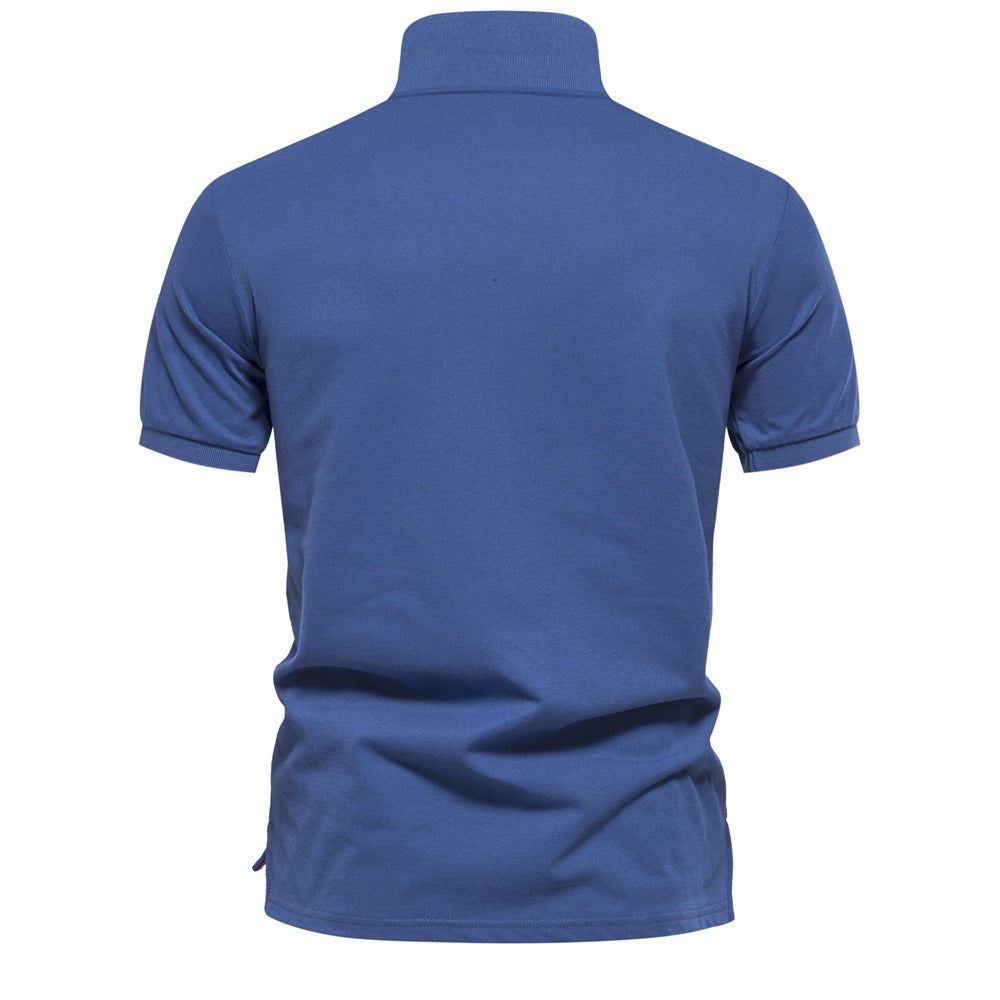 Herren-Poloshirt mit Farbverlauf und Blockfarben – Frühlings-Slim-Fit-Freizeitoberteil | PL1011