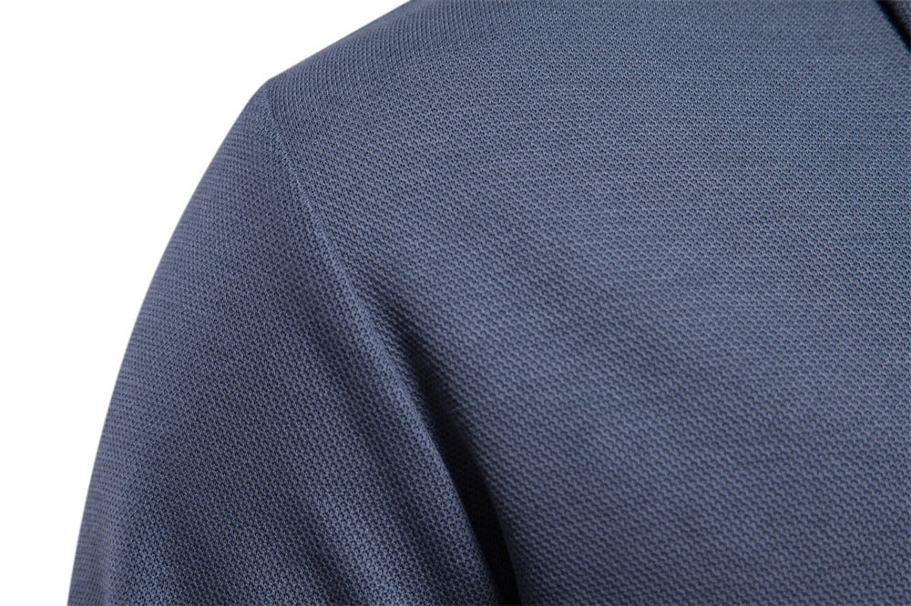 Gewaschenes Herren-Poloshirt – Langarm-Oberteil aus Baumwollmischung | Smart-Casual Herbst-Essential | PL255
