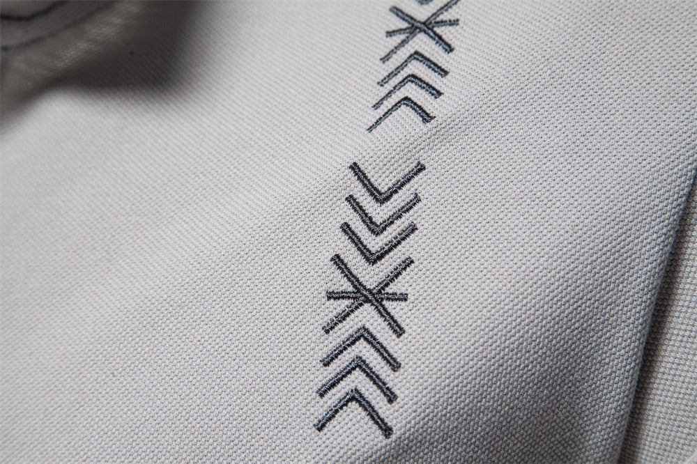 Besticktes Poloshirt aus Baumwolle für Herren – Slim-Fit-Freizeitoberteil für den Frühling 2025 | PS1012
